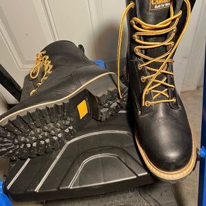 Carhartt Black and Gold Men's Work Boots